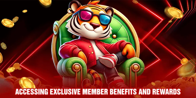 Accessing exclusive member benefits and rewards
